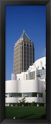 Framed Art museum in front of a skyscraper, High Museum Of Art, Atlanta, Fulton County, Georgia, USA Print