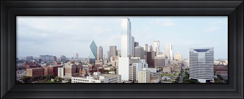 Framed Dallas Skyline Print