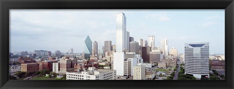 Framed Dallas Skyline Print