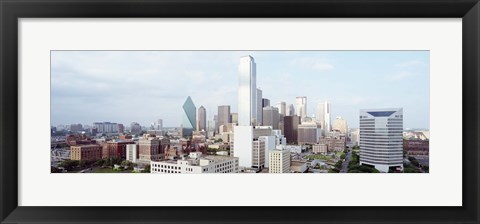 Framed Dallas Skyline Print