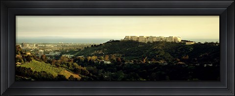 Framed High angle view of a city, Santa Monica, Los Angeles County, California, USA Print