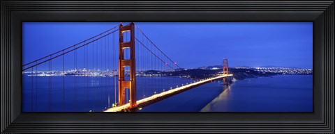 Framed Golden Gate Bridge at Dusk, San Francisco, California Print