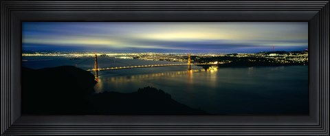 Framed Golden Gate Bridge, San Francisco Bay Print
