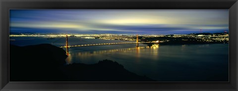 Framed Golden Gate Bridge, San Francisco Bay Print