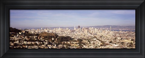 Framed Panoramic view of San Francisco, California Print