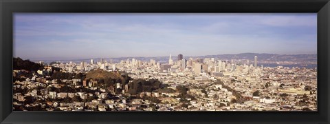 Framed Panoramic view of San Francisco, California Print