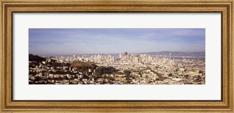 Framed Panoramic view of San Francisco, California Print