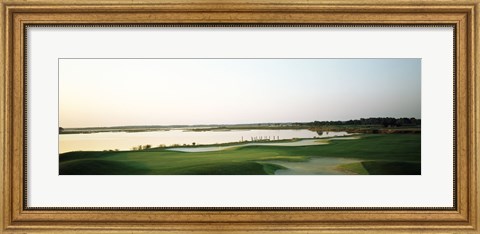Framed Golf course at the coast, Ocean City Golf &amp; Yacht Club, Ocean City, Worcester County, Maryland, USA Print