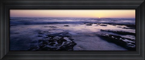 Framed Waves in the sea, Children's Pool Beach, La Jolla Shores, La Jolla, San Diego, California, USA Print