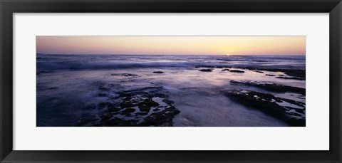 Framed Waves in the sea, Children&#39;s Pool Beach, La Jolla Shores, La Jolla, San Diego, California, USA Print