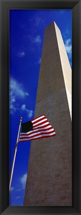 Framed Low angle view of an obelisk, Washington Monument, Washington DC Print