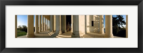 Framed Columns of a memorial, Jefferson Memorial, Washington DC, USA Print