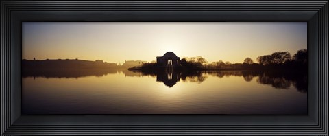 Framed Jefferson Memorial, Tidal Basin, Potomac River, Washington DC Print
