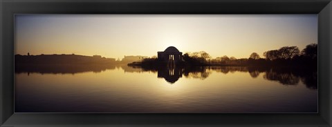 Framed Jefferson Memorial, Tidal Basin, Potomac River, Washington DC Print