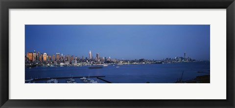 Framed View of New York City from Hamilton Park, New York State Print