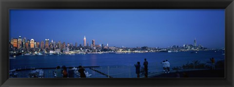 Framed City viewed from Hamilton Park, New York City, New York State Print