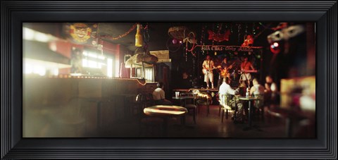 Framed People in a restaurant, Cha Cha Lounge, Coney Island, Brooklyn, New York City, New York State, USA Print