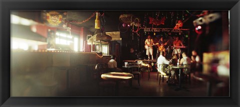 Framed People in a restaurant, Cha Cha Lounge, Coney Island, Brooklyn, New York City, New York State, USA Print