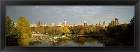 Framed Park with buildings in the background, Central Park, Manhattan, New York City, New York State, USA Print