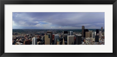 Framed Buildings in a city, Denver, Denver county, Colorado Print