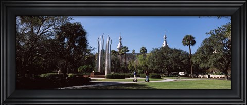 Framed University students in the campus, Plant Park, University Of Tampa, Tampa, Hillsborough County, Florida, USA Print