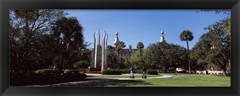 Framed University students in the campus, Plant Park, University Of Tampa, Tampa, Hillsborough County, Florida, USA Print
