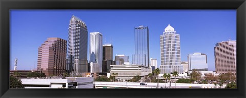 Framed Skyscraper in a city, Tampa, Hillsborough County, Florida, USA Print