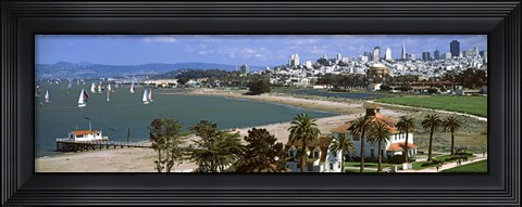 Framed Buildings in a park, Crissy Field, San Francisco, California Print