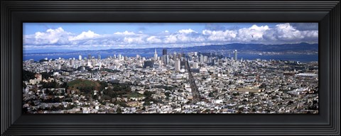 Framed San Francisco as Viewed from Twin Peaks Print