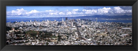 Framed San Francisco as Viewed from Twin Peaks Print