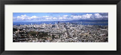 Framed San Francisco as Viewed from Twin Peaks Print