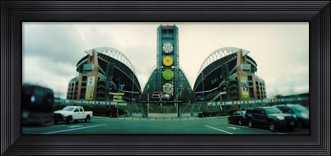 Framed Facade of a stadium, Qwest Field, Seattle, Washington State, USA Print