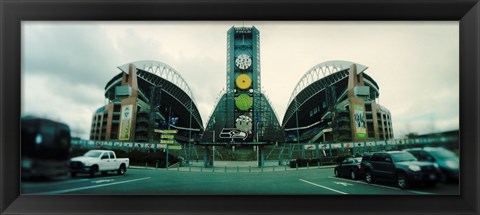 Framed Facade of a stadium, Qwest Field, Seattle, Washington State, USA Print