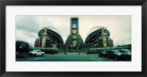 Framed Facade of a stadium, Qwest Field, Seattle, Washington State, USA Print