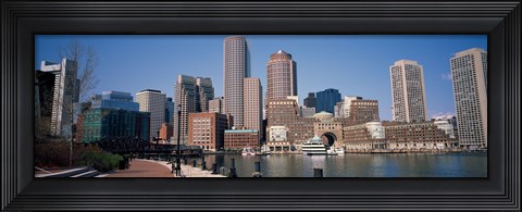 Framed Buildings in a city, Boston, Suffolk County, Massachusetts, USA Print