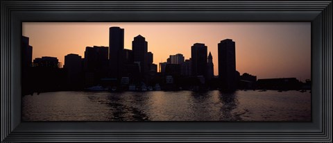 Framed Boston skyline, Massachusetts Print