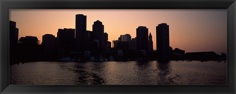 Framed Boston skyline, Massachusetts Print