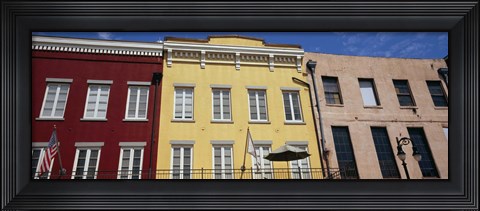 Framed Low angle view of buildings, French Market, French Quarter, New Orleans, Louisiana, USA Print