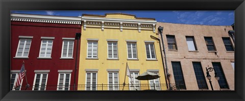 Framed Low angle view of buildings, French Market, French Quarter, New Orleans, Louisiana, USA Print