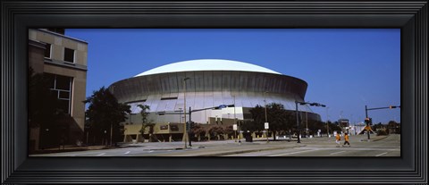 Framed Low angle view of a stadium, Louisiana Superdome, New Orleans, Louisiana, USA Print