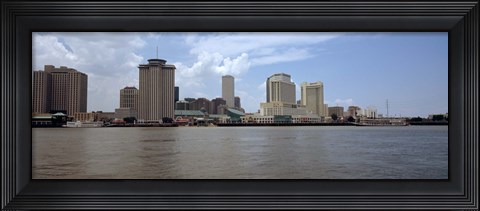 Framed Buildings along the waterfront New Orleans, Louisiana Print