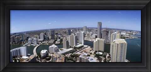 Framed Aerial View of Miami, Florida, 2008 Print