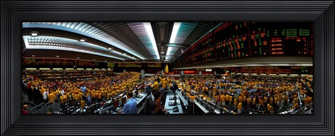 Framed Interiors of a financial office, Chicago Mercantile Exchange, Chicago, Cook County, Illinois, USA Print