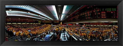 Framed Interiors of a financial office, Chicago Mercantile Exchange, Chicago, Cook County, Illinois, USA Print