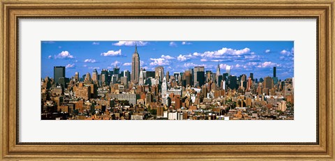 Framed Aerial view of a city, Midtown Manhattan, Manhattan, New York City Print