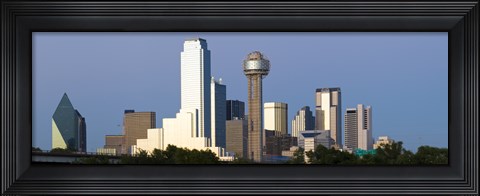 Framed Skyline View of Dallas, Texas Print
