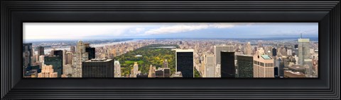 Framed Aerial view of a city, Central Park, Upper Manhattan, Manhattan, New York City, New York State, USA Print