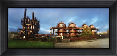 Framed Old oil refinery, Gasworks Park, Seattle, King County, Washington State, USA Print