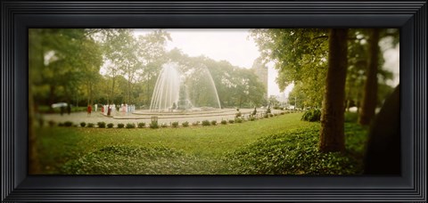 Framed Fountain in a park, Prospect Park, Brooklyn, New York City, New York State, USA Print
