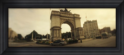 Framed War memorial, Soldiers And Sailors Memorial Arch, Prospect Park, Grand Army Plaza, Brooklyn, New York City, New York State, USA Print
